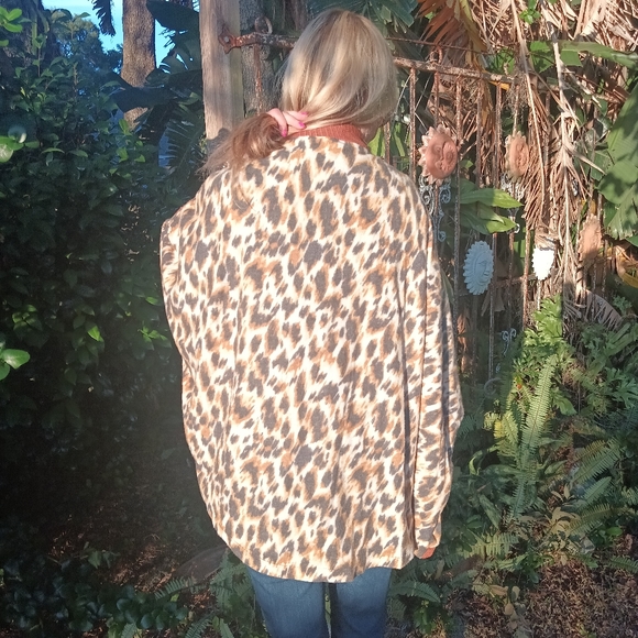 Ces Femme open front jacket leopard print New Medium - Picture 7 of 7